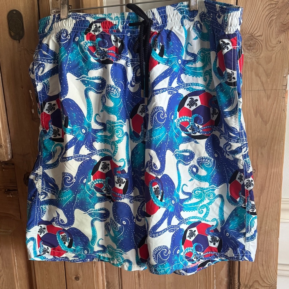 NWOT Vilebrequin Men’s Octopus Long Swim Trunks